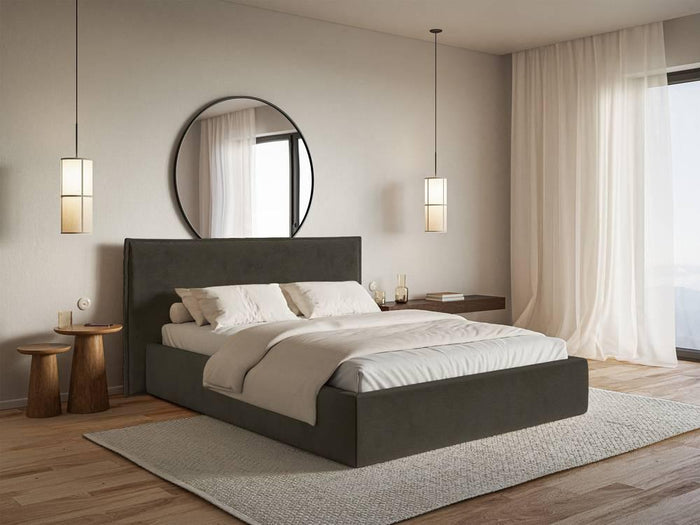 NADUVI Collection Bedframe Esmay velvet 180 x 200 cm