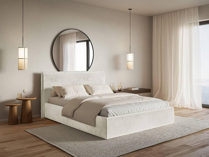 NADUVI Collection Bedframe Esmay velvet 200 x 200 cm