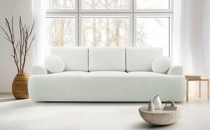 NADUVI Collection 3-zitsslaapbank Bontero bouclé met opbergruimte