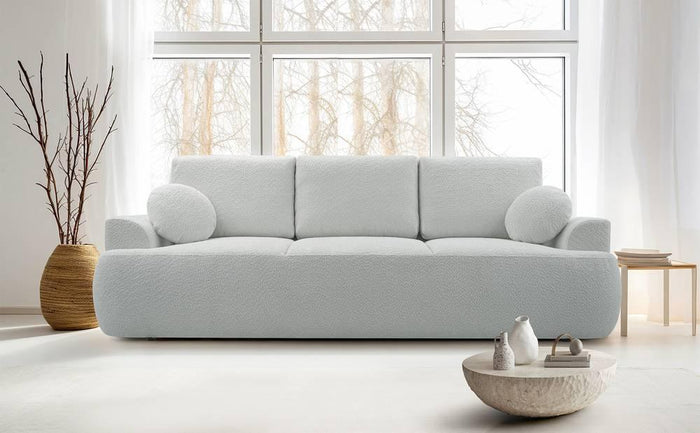 NADUVI Collection 3-zitsslaapbank Bontero bouclé met opbergruimte