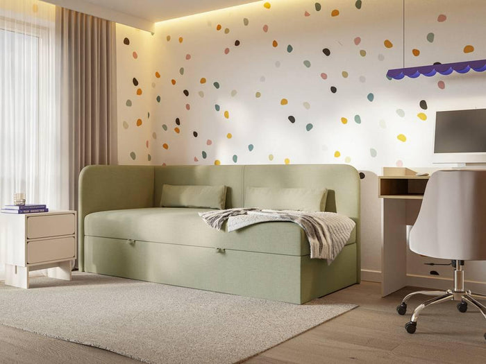 NADUVI Collection Jeugdbed Cambrils chenille links 90 x 200 cm met