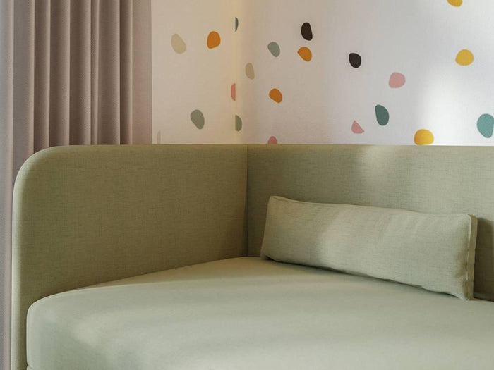 NADUVI Collection Jeugdbed Cambrils chenille links 90 x 200 cm met