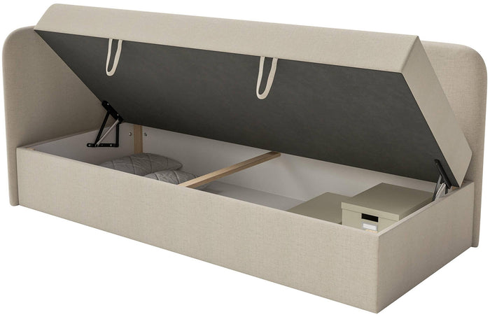 NADUVI Collection Jeugdbed Cambrils chenille links 90 x 200 cm met