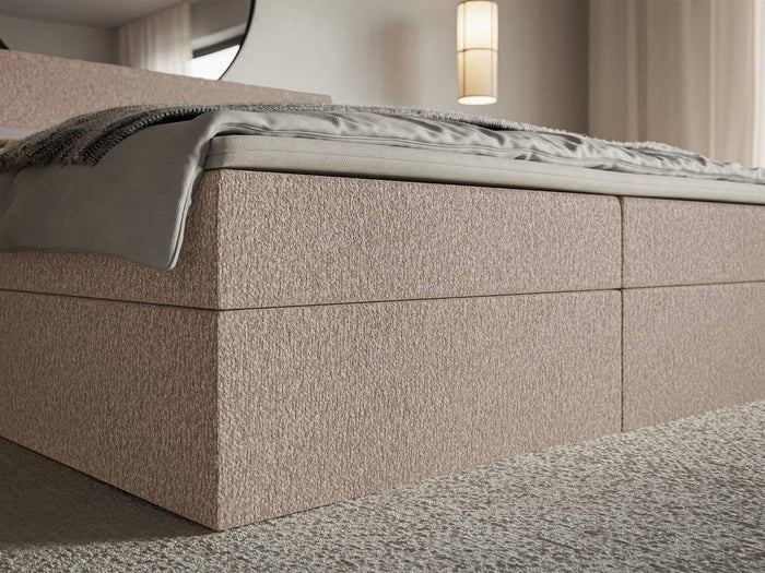 NADUVI Collection Boxspring Esmay chenille met opbergruimte en topper