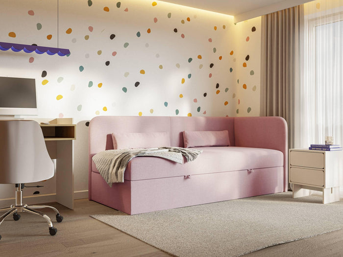 NADUVI Collection Jeugdbed Cambrils chenille rechts 90 x 200 cm met