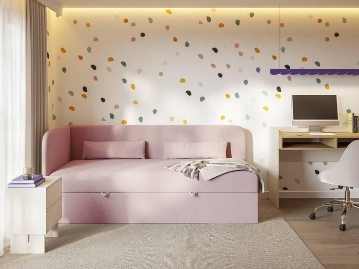 NADUVI Collection Jeugdbed Cambrils chenille links 90 x 200 cm met