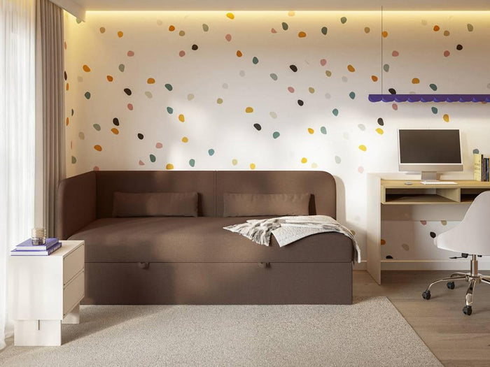 NADUVI Collection Jeugdbed Cambrils chenille links 90 x 200 cm met