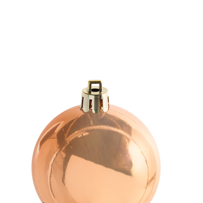 Beliani-LOVATNET-Set van 60 kerstballen-Koper-Synthetisch materiaal