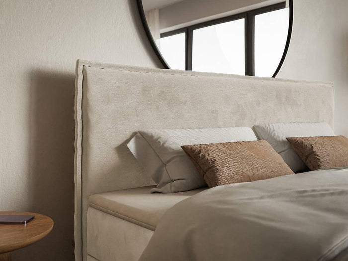 NADUVI Collection Boxspring Esmay velvet met opbergruimte en topper