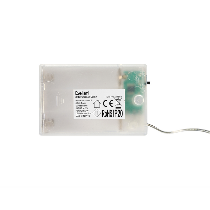 Beliani - GURRE - LED-decoratie set van 2 - Wit - Metaal