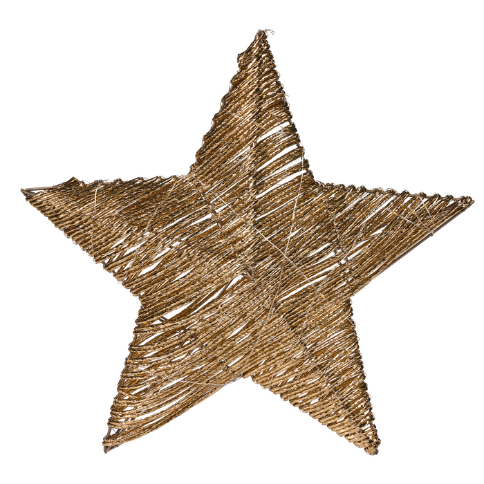 Beliani - HAMPEN - LED-decoratie set van 2 - Goud - Metaal