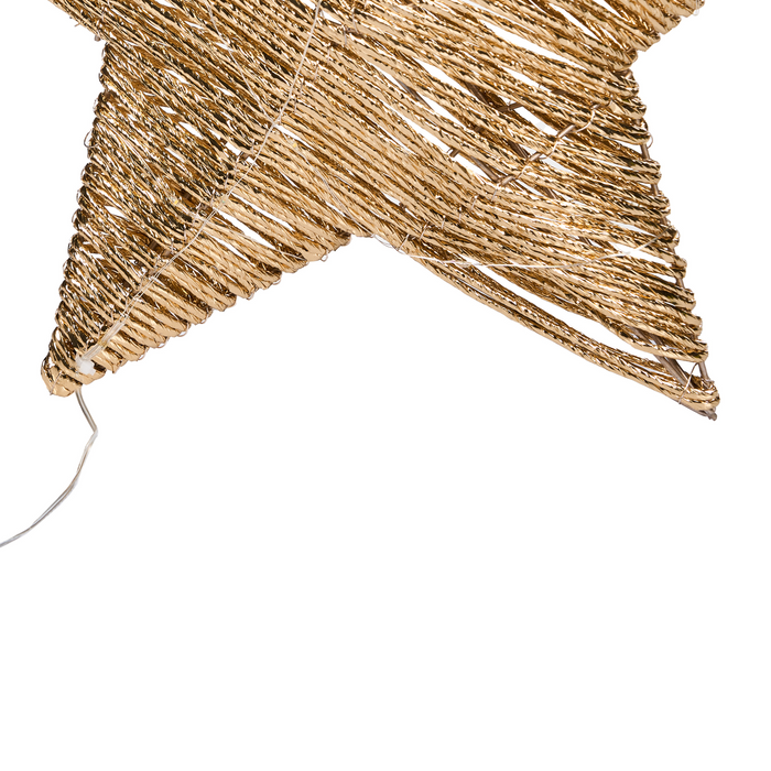 Beliani - HAMPEN - LED-decoratie set van 2 - Goud - Metaal