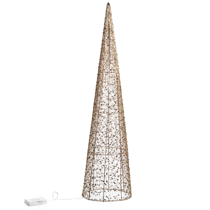 Beliani - VEJLESO - LED-decoratie set van 3 - Goud - Metaal