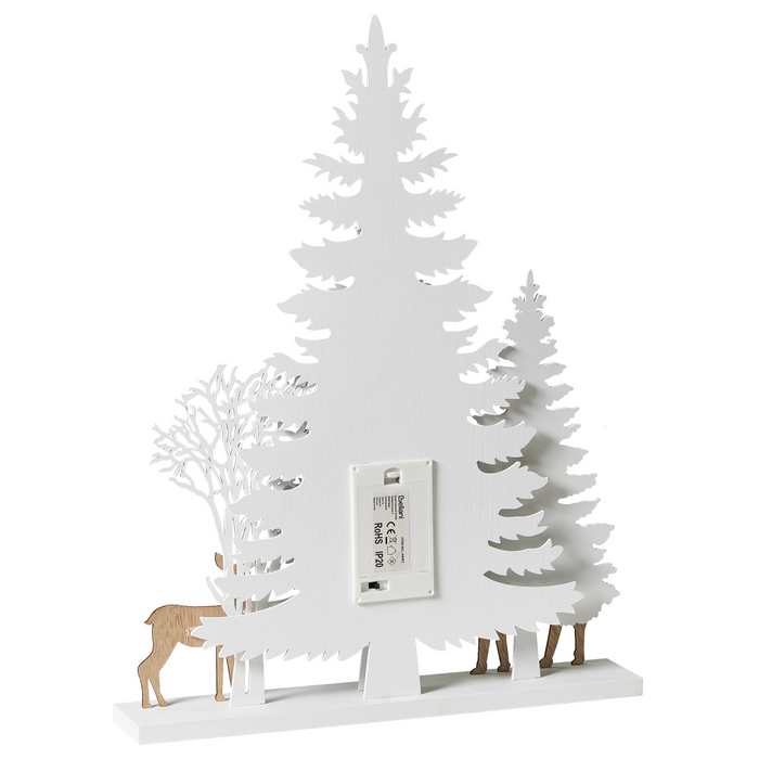 Beliani - GISSELAN - LED-decoratie - Wit - MDF