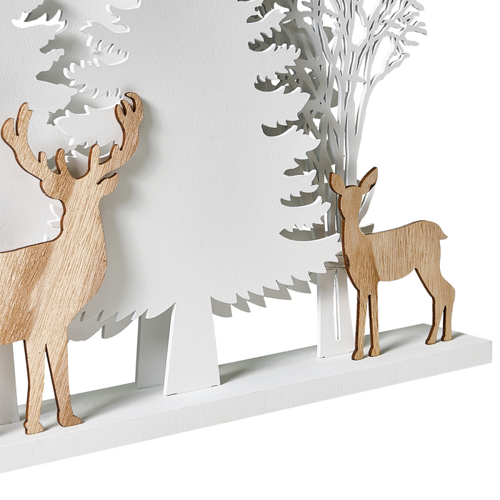 Beliani - GISSELAN - LED-decoratie - Wit - MDF