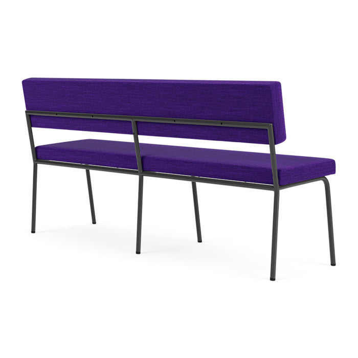 FÉST Monday 2-zits Eetkamerbank - Steelcut Quartet - Purple / Black