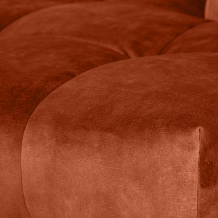 by fonQ Wies 3,5-zits Hoekbank Rechts - Fluweel -Terra