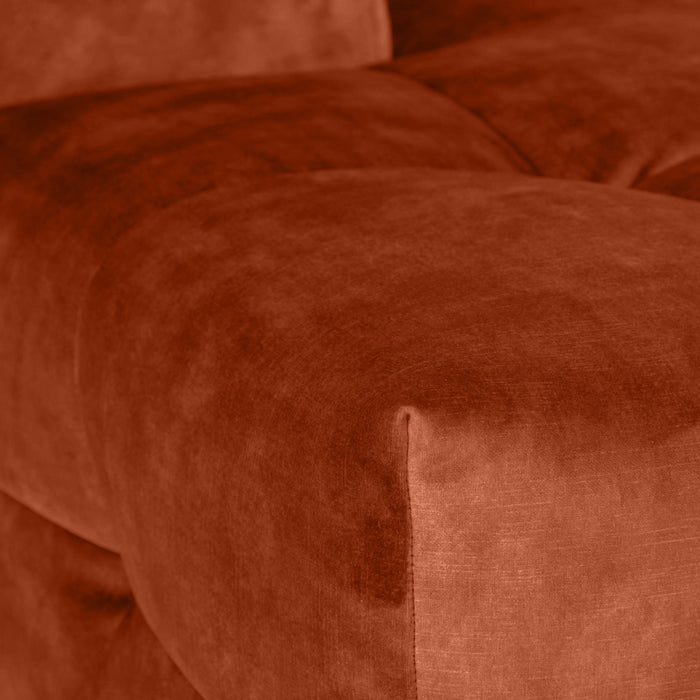 by fonQ Wies 3,5-zits Hoekbank Links - Fluweel - Terra