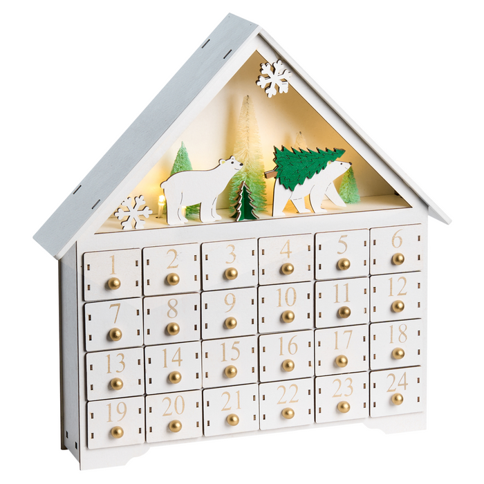 Beliani - MJOSA - LED kerstdecoratie - Wit - Multiplex