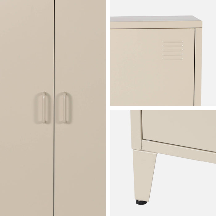 sweeek - Industriële metalen kast 2 deuren