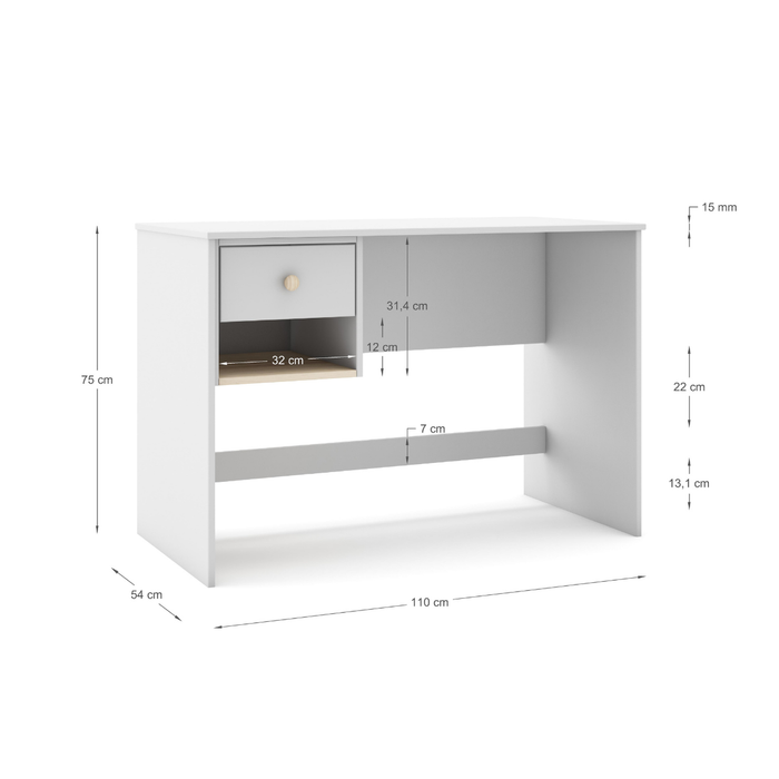 Calicosy - SIMON-kantoor - B110 cm - Groente