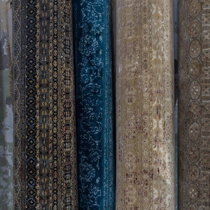 Dutchbone Rugged Vloerkleed 200 x 300 cm - Blauw