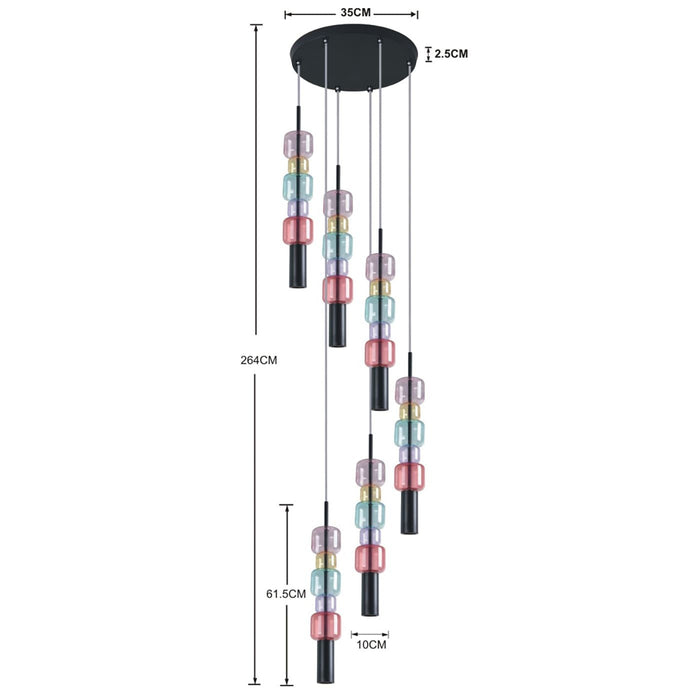 Hanglamp Candy Bar Colore 41cm Kare Design