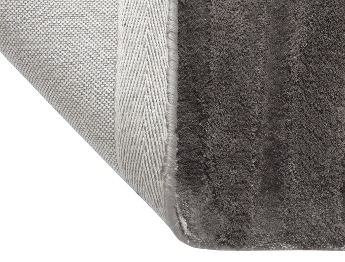 Rechthoekig viscose vloerkleed, antracietgrijs, 160x230 cm