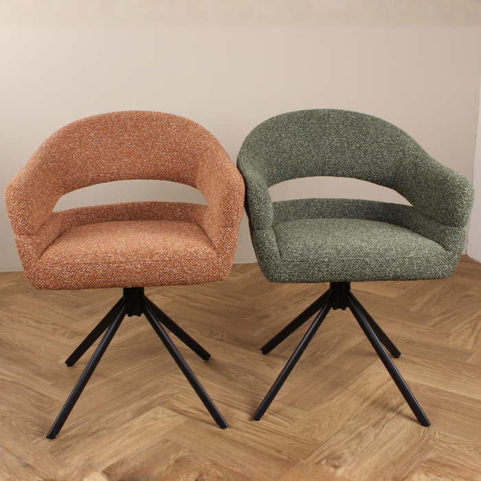 DS4U Bibi terugdraai stoel - roestbruin