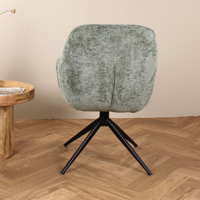 DS4U Joy draaibare eetkamerstoel - groen