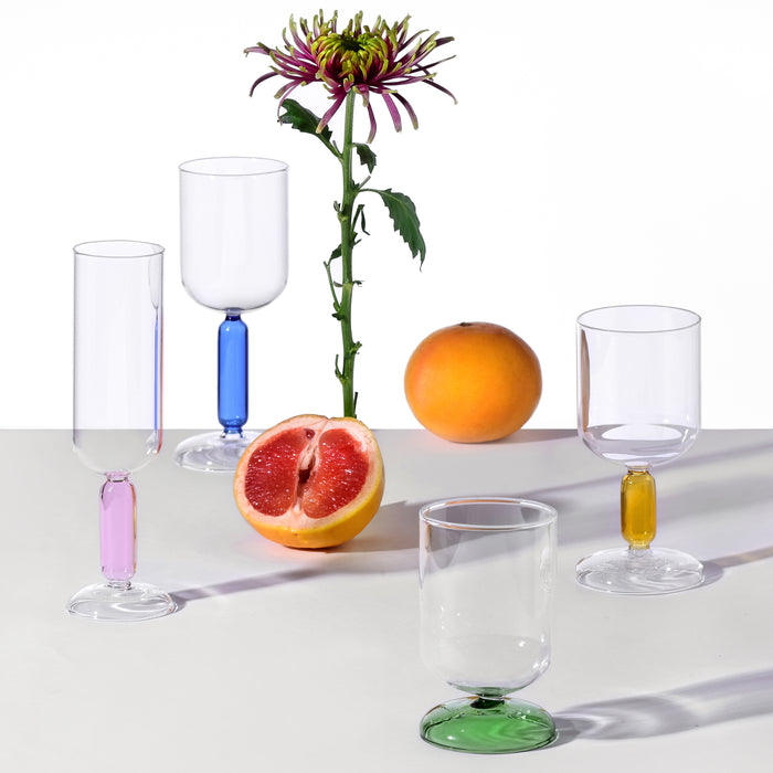 Ichendorf Milano Bloom Wijnglas H 20 cm - Lichtblauw