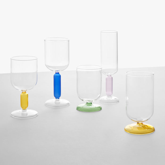 Ichendorf Milano Bloom Wijnglas H 20 cm - Lichtblauw