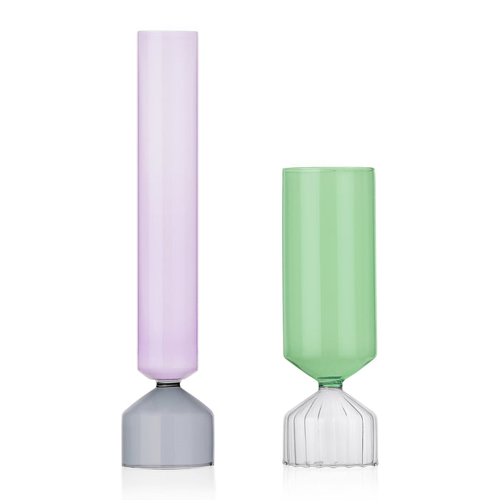 Ichendorf Milano Bouquet Colore Vasi Vaas H 28 cm - Transparant / Groen