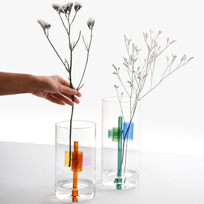 Ichendorf Milano Iris Vaas H 20 cm - Amber