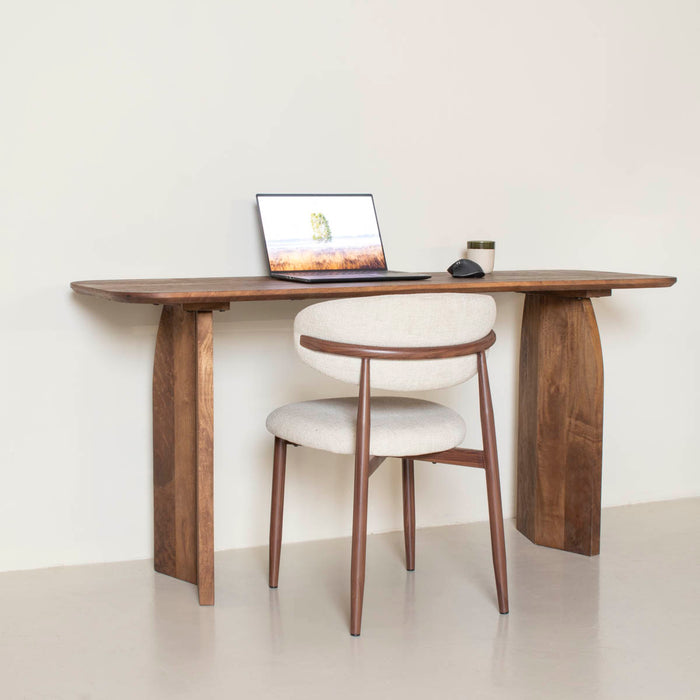 Giga Meubel - Bureau Donkerbruin Hout - 160x60x75cm - Dalarna