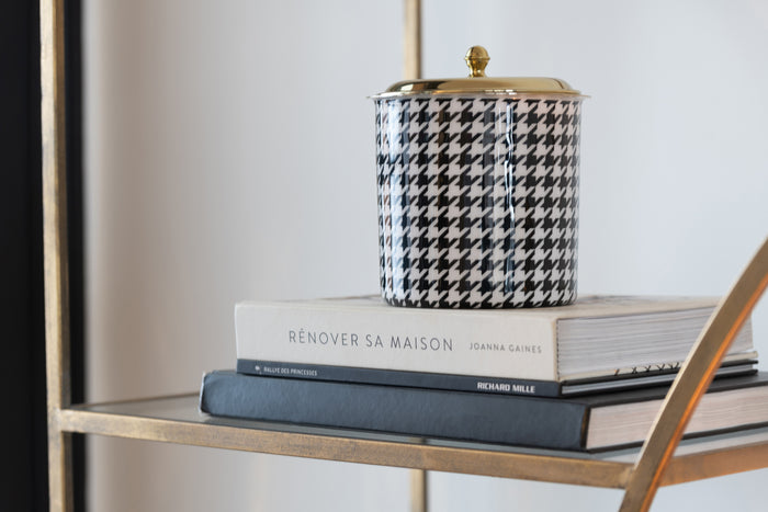 J-Line ijsemmer Pied-Poule - roestvrij - goud