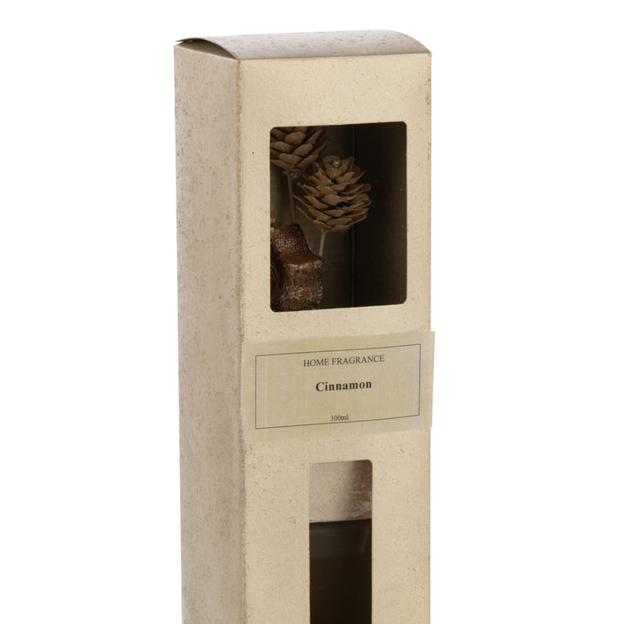 J-Line geurverspreider Kaneel Droogbloem - riet - goud