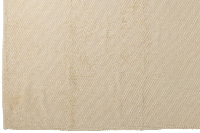 J-Line deken Snuggle - polyester - ecru