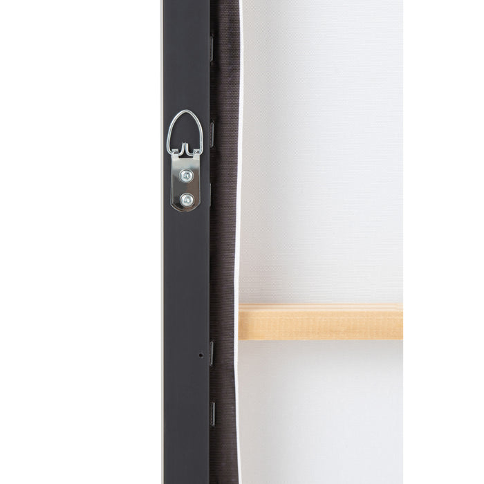 J-Line wanddecoratie Vrouw - canvas|hout - wit|zwart