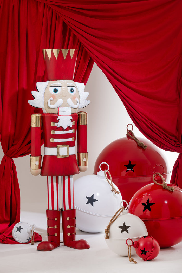 J-Line figuur Notenkraker - ijzer - rood|goud - large