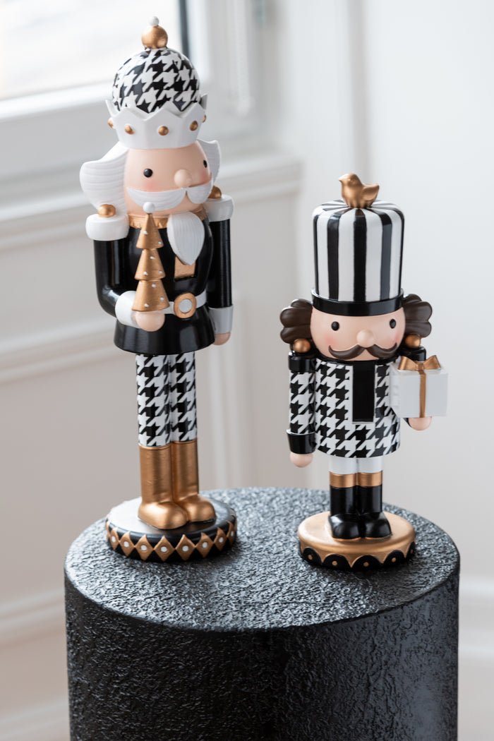 J-Line figuur Notenkraker Pied-De-Poule - polyresin - mix -