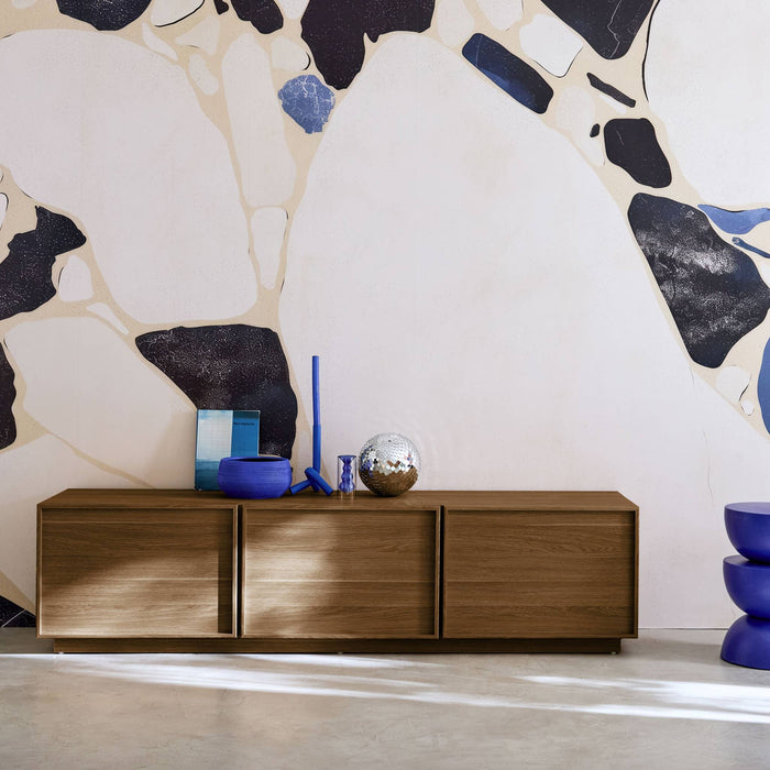 sweeek - TV-meubel houteffect 3 deuren 180cm