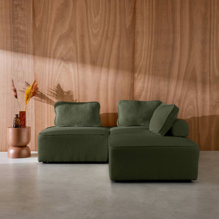 sweeek - Fauteuils boucléstof 1 zitplaats (set van 3)