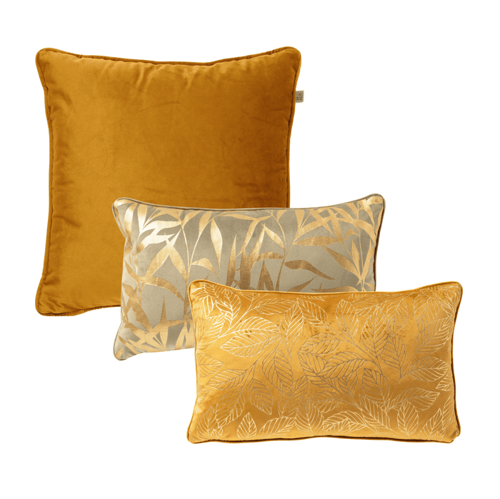 KUSSENSET - 3-delig - Bauke|Katja - 45x45 cm, 30x50 cm - bladmotief -