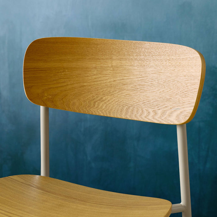 sweeek - Barkruk metaal en multiplex vintage (set van 2)