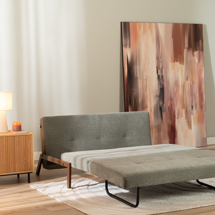 Bronx71 Slaapbank 2 persoons Mikko antraciet eco-leer