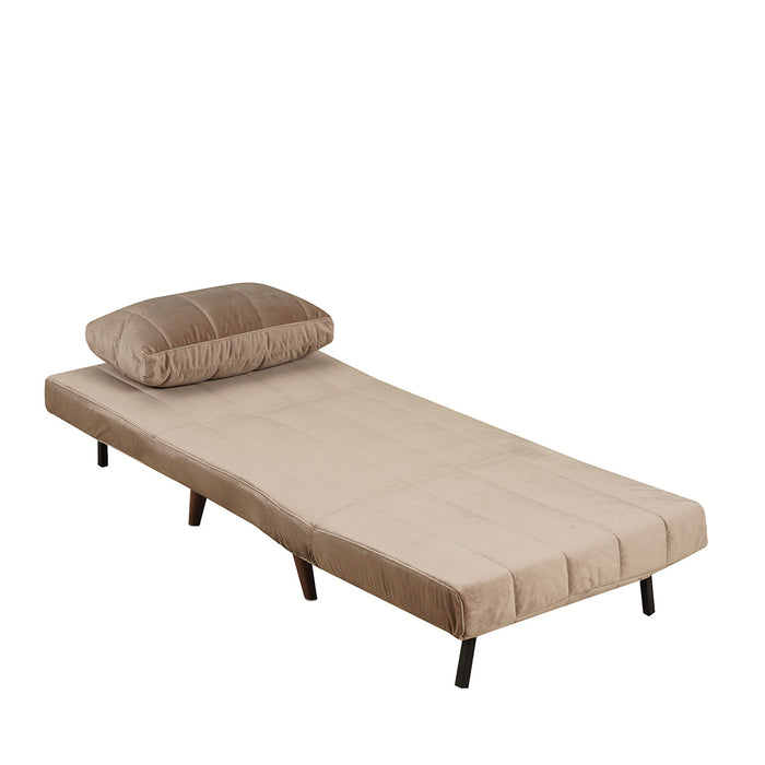 Bronx71 Velvet slaapfauteuil Hanna taupe