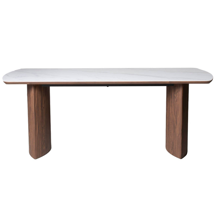 DÉJA Living - Eettafel Walnoot Keramisch - 200x90x75cm - Chela