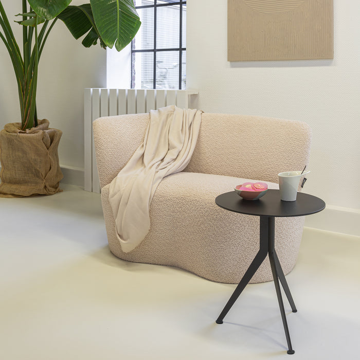 Spinder Design bijzettafel Daley High - zwart - Ø 38