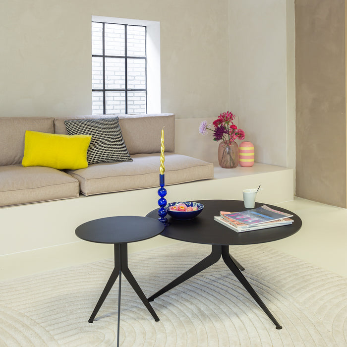 Spinder Design bijzettafel Daley High - zwart - Ø 38